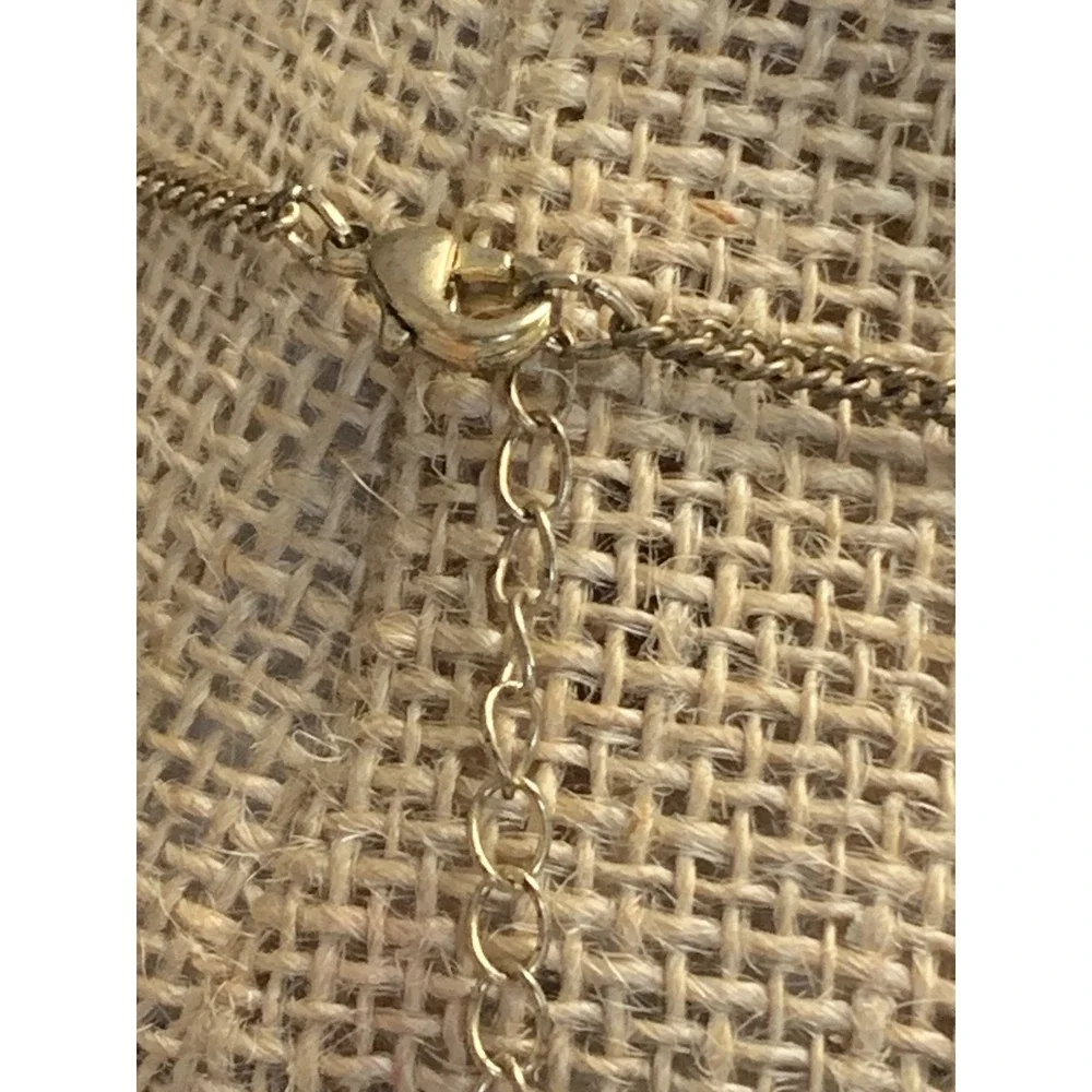 Gold Tone Rhinestone Bow Station Long Opera Chain Necklace 36 Inch 3466